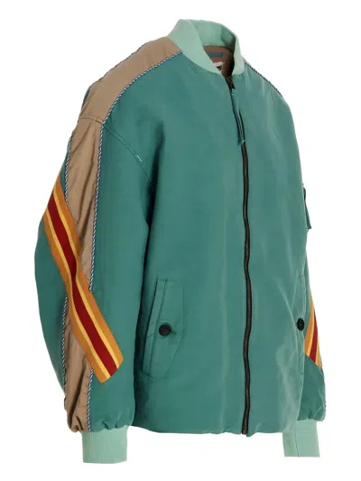 Incotex Red X Facetasm Man Jacket Light Green Size L Cotton In Blau