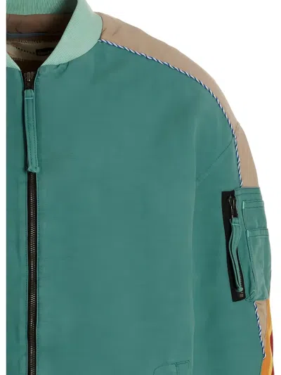 Incotex Red X Facetasm Man Jacket Light Green Size L Cotton In Blau