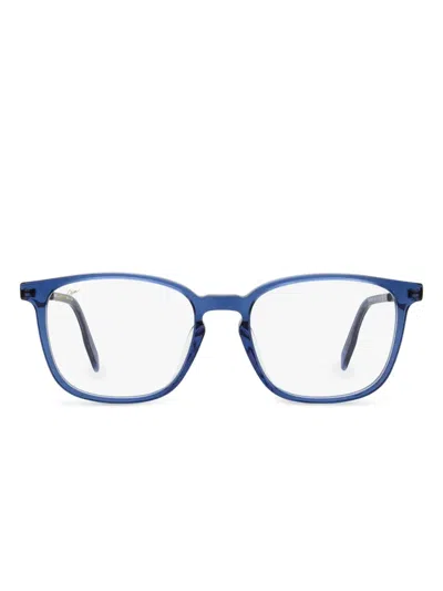 Maui Jim Unisex Rectangular Eyeglasses Mjo2245 03 Blue Transparent 52mm In Blau