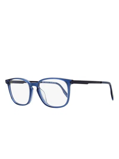 Maui Jim Unisex Rectangular Eyeglasses Mjo2245 03 Blue Transparent 52mm In Blau