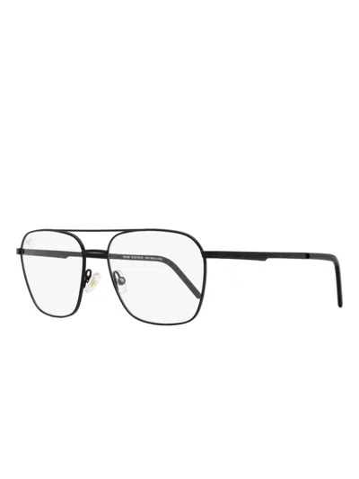 Maui Jim Unisex Pilot Eyeglasses Mjo2143 02 Black 55mm In Schwarz