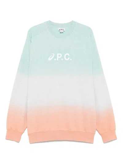 Apc A.p.c. X Asics Long-sleeved Sweatshirt In Grün