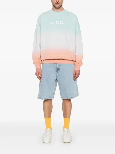 Apc A.p.c. X Asics Long-sleeved Sweatshirt In Grün