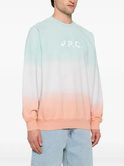 Apc A.p.c. X Asics Long-sleeved Sweatshirt In Grün