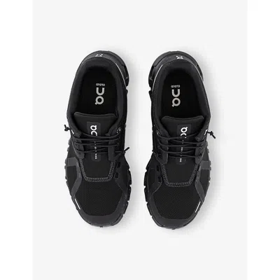 On Lightweight Black Running Sneakers With Breathable Mesh