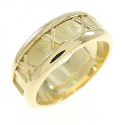 Pre-owned Tiffany & Co Atlas Band Ring () In Yellow