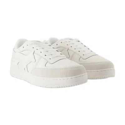 Maison Kitsuné White Chiru Sneakers