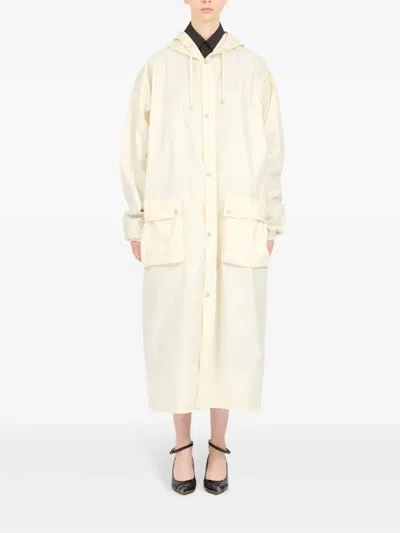 Maison Margiela Maison Martin Margiela Women Rubberized Cotton Caban Coat
