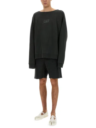 Maison Margiela Men's Charcoal Cotton Sweatshirt