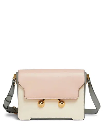 Marni Womens Zo878 Trunkaroo Colour-block Medium Leather Shoulder Bag In Multi