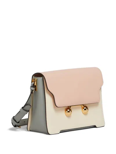 Marni Womens Zo878 Trunkaroo Colour-block Medium Leather Shoulder Bag In Multi
