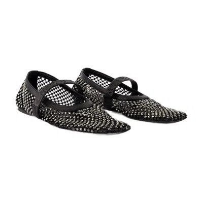 Marni Mary Jane Ballet Flats In Black Polyuretan