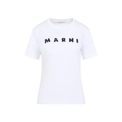 Marni Classic Short-sleeve T-shirt With Scribbled Logo