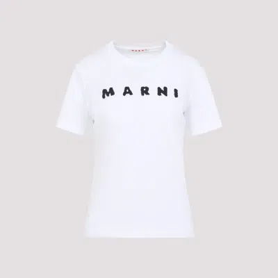 Marni Classic Short-sleeve T-shirt With Scribbled Logo