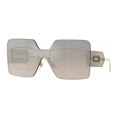 Versace Oversize-frame Sunglasses In Brown