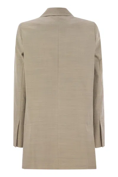Max Mara Sand Wool Acacia Blazer