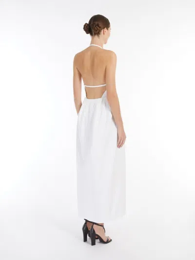 Max Mara Belted Cotton-blend Gabardine Maxi Dress