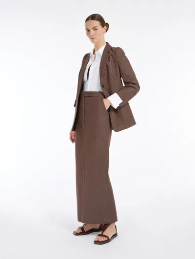 Max Mara Angora1234 Bodysuit Collared Shirt With Long Sleeves
