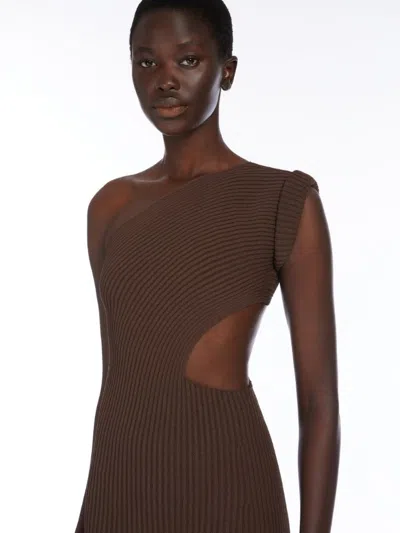 Max Mara One-shoulder Dress Featuring Cut-out Detail