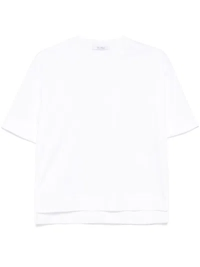 Max Mara Cotton Top With Subtle Logo Detail