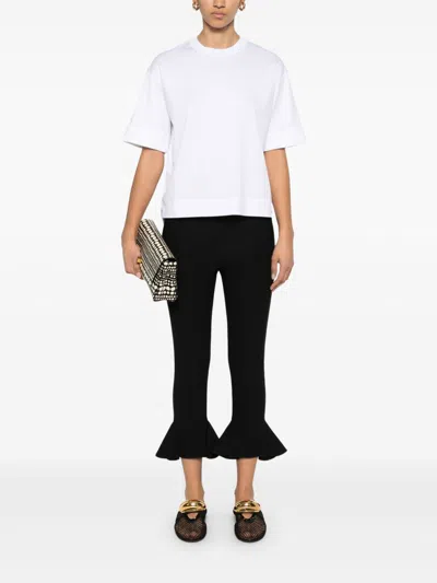 Max Mara Cotton Top With Subtle Logo Detail
