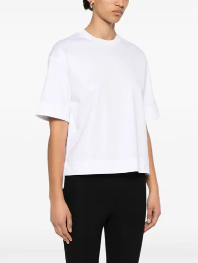 Max Mara Cotton Top With Subtle Logo Detail