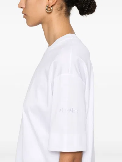 Max Mara Cotton Top With Subtle Logo Detail