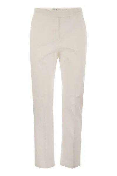Max Mara Maxmara Women Okra - Cotton Satin Trousers