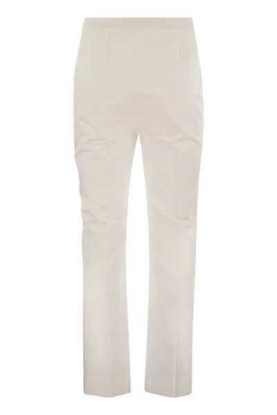 Max Mara Maxmara Women Okra - Cotton Satin Trousers