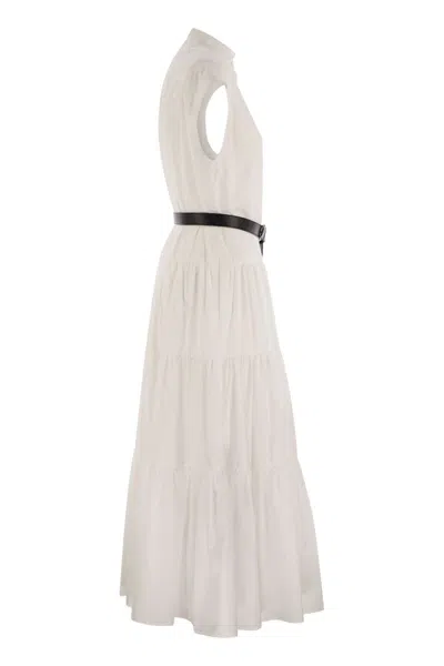 Max Mara Studio Bairo Long Belted Dress Clothing