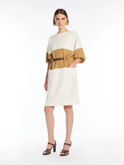 Max Mara Vasto Linen And Silk Sweater Dress