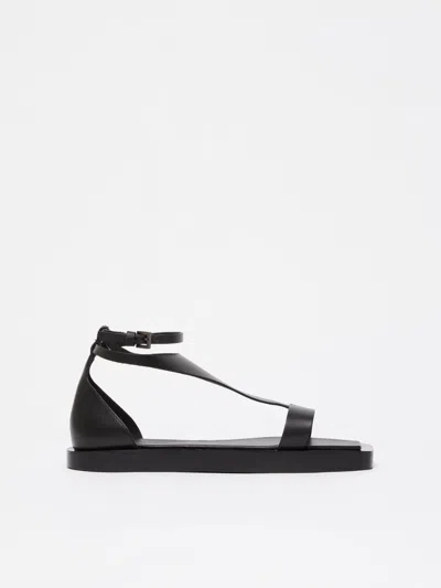 Max Mara Leather Sandals With Premium Quality