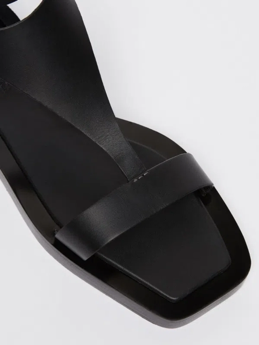 Max Mara Minimalist Black Sneakers With Crisscross Ankle