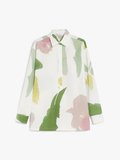 Max Mara Verace Abstract-print Long-sleeve Shirt