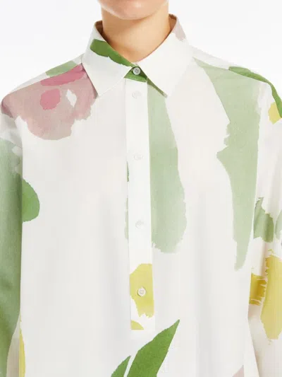 Max Mara Verace Abstract-print Long-sleeve Shirt