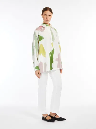 Max Mara Verace Abstract-print Long-sleeve Shirt