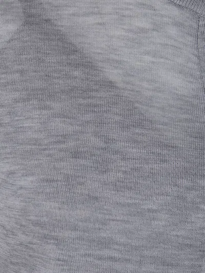 Michael Michael Kors Cotton Silk Crew Neck Cardigan