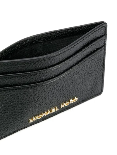 Michael Michael Kors Logo Detail Leather Card Holder