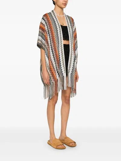 Missoni Zig-zag Viscose Blend Cape Accessories