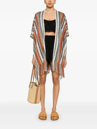 Missoni Zig-zag Viscose Blend Cape Accessories