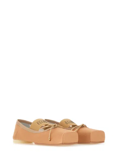 Mm6 Maison Margiela Mm6 By Maison Margiela Ballerina Flats With Logo And Bow Detail