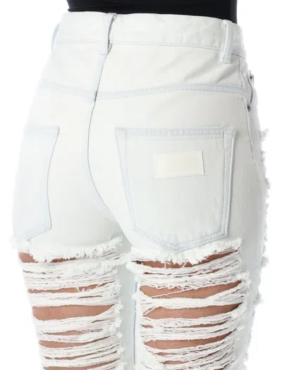 Mm6 Maison Margiela High Waist Distressed Denim Trousers