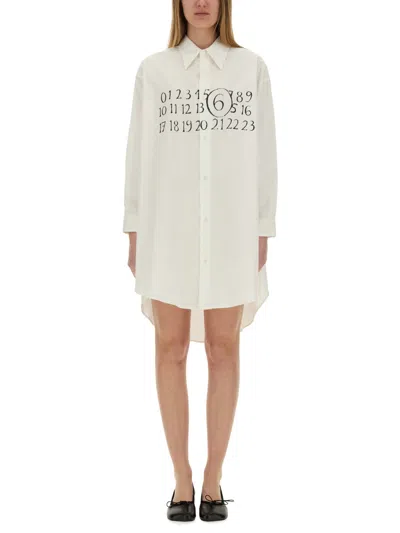 Mm6 Maison Margiela Mm6 By Maison Margiela Chemisier Dress With Print