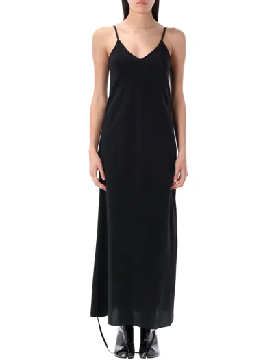 Mm6 Maison Margiela Mm6 By Maison Margiela Three Way Silk Dress With Deep V-neckline