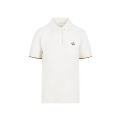 Moncler Polo-style T-shirt In Chic Nude Palette
