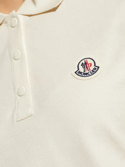 Moncler Polo-style T-shirt In Chic Nude Palette