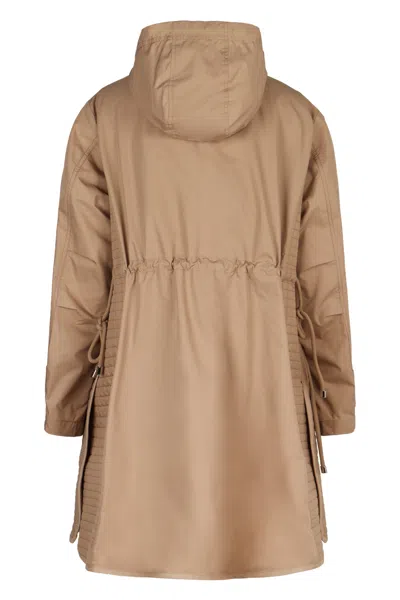 Moncler Drawstring Parka With Epaulettes And Hood