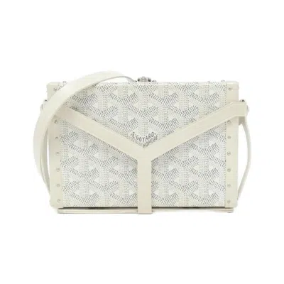 Pre-owned Goyard Coated Canvas Shoulder Bag () In White