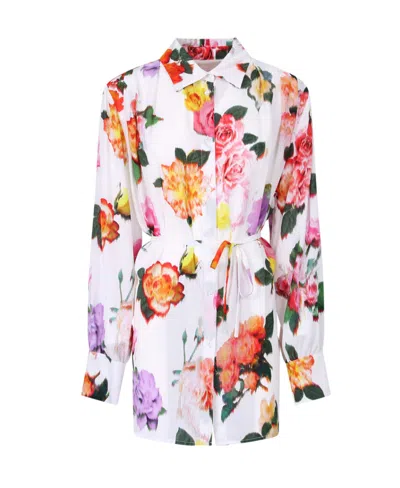 Msgm Viscose Shirt In White