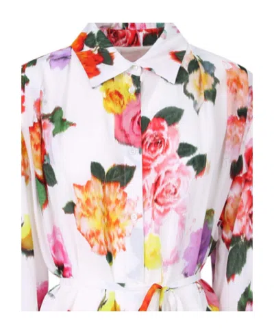 Msgm Viscose Shirt In White